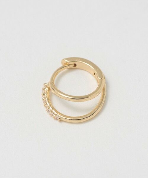 green label relaxing / グリーンレーベル リラクシング ピアス・イヤリング | 【WEB限定】ダブルライン フープピアス | 詳細3