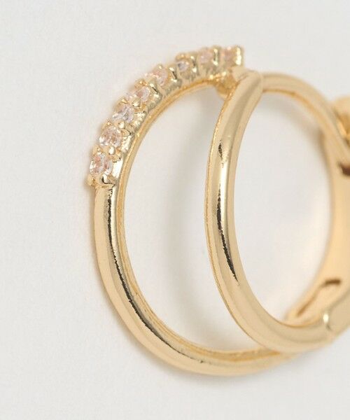 green label relaxing / グリーンレーベル リラクシング ピアス・イヤリング | 【WEB限定】ダブルライン フープピアス | 詳細5