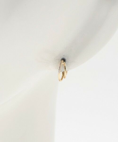 green label relaxing / グリーンレーベル リラクシング ピアス・イヤリング | 【WEB限定】ダブルライン フープピアス | 詳細6