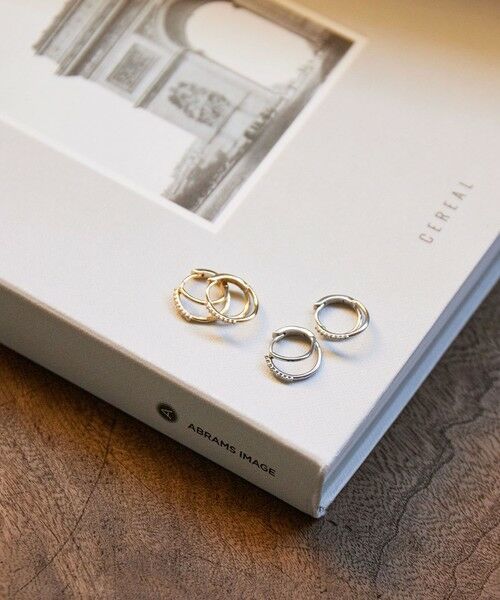 green label relaxing / グリーンレーベル リラクシング ピアス・イヤリング | 【WEB限定】ダブルライン フープピアス | 詳細7