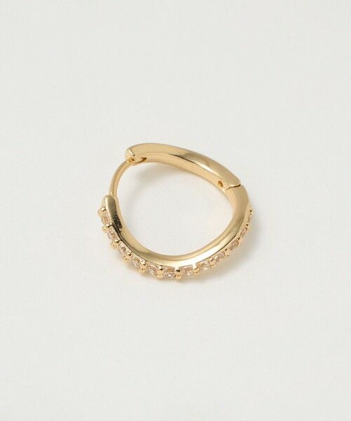 green label relaxing / グリーンレーベル リラクシング ピアス・イヤリング | 【WEB限定】パヴェ フープピアス | 詳細8