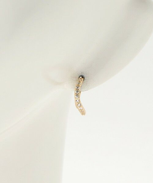 green label relaxing / グリーンレーベル リラクシング ピアス・イヤリング | 【WEB限定】パヴェ フープピアス | 詳細11