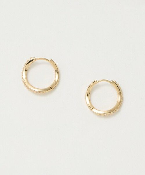 green label relaxing / グリーンレーベル リラクシング ピアス・イヤリング | 【WEB限定】パヴェ フープピアス | 詳細4