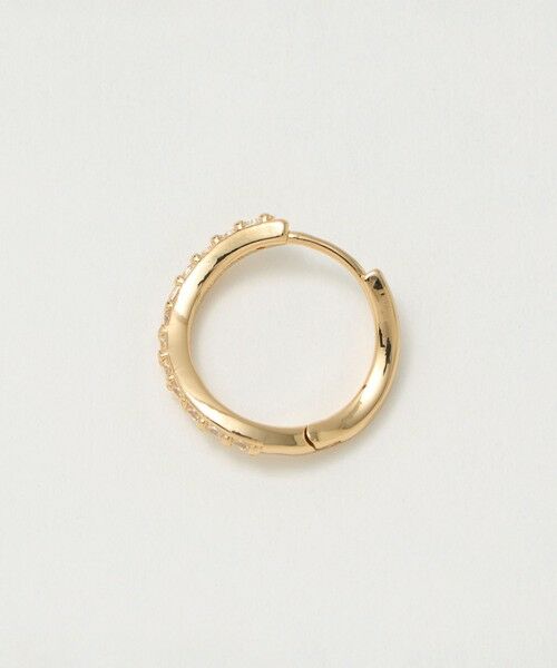 green label relaxing / グリーンレーベル リラクシング ピアス・イヤリング | 【WEB限定】パヴェ フープピアス | 詳細5