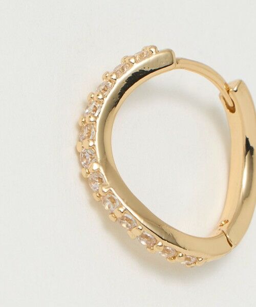green label relaxing / グリーンレーベル リラクシング ピアス・イヤリング | 【WEB限定】パヴェ フープピアス | 詳細8