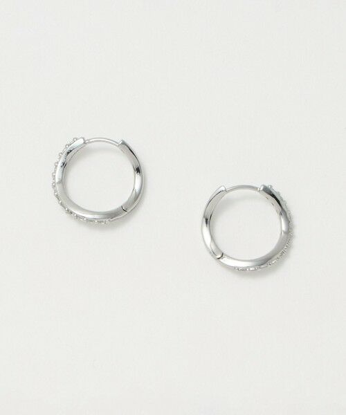 green label relaxing / グリーンレーベル リラクシング ピアス・イヤリング | 【WEB限定】パヴェ フープピアス | 詳細11