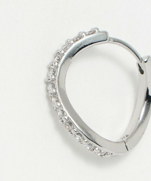green label relaxing / グリーンレーベル リラクシング ピアス・イヤリング | 【WEB限定】パヴェ フープピアス | 詳細16