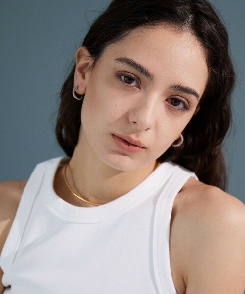 green label relaxing / グリーンレーベル リラクシング ピアス・イヤリング | 【WEB限定】パヴェ フープピアス | 詳細12