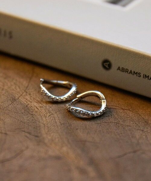 green label relaxing / グリーンレーベル リラクシング ピアス・イヤリング | 【WEB限定】パヴェ フープピアス | 詳細14