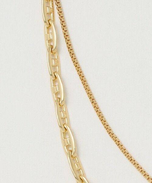 green label relaxing / グリーンレーベル リラクシング ネックレス・ペンダント・チョーカー | 【WEB限定】3WAY コンビチェーン ネックレス（２本セット） | 詳細2