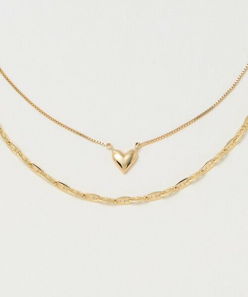 green label relaxing / グリーンレーベル リラクシング ネックレス・ペンダント・チョーカー | 【WEB限定】3WAY コンビチェーン ネックレス（２本セット）（GOLD）