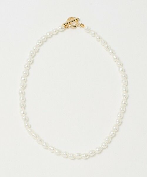 green label relaxing / グリーンレーベル リラクシング ネックレス・ペンダント・チョーカー | 【WEB限定】フェイクパール トグル ネックレス | 詳細1