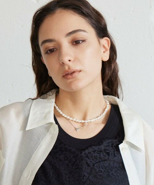 green label relaxing / グリーンレーベル リラクシング ネックレス・ペンダント・チョーカー | 【WEB限定】フェイクパール トグル ネックレス | 詳細7
