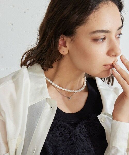 green label relaxing / グリーンレーベル リラクシング ネックレス・ペンダント・チョーカー | 【WEB限定】フェイクパール トグル ネックレス | 詳細8