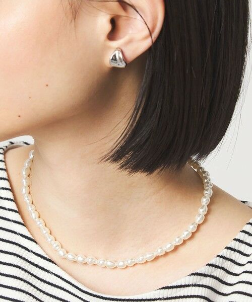green label relaxing / グリーンレーベル リラクシング ネックレス・ペンダント・チョーカー | 【WEB限定】フェイクパール トグル ネックレス | 詳細10