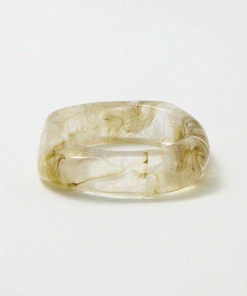 green label relaxing / グリーンレーベル リラクシング ブレスレット・バングル | マーブル スクエア バングル（LT.GRAY）