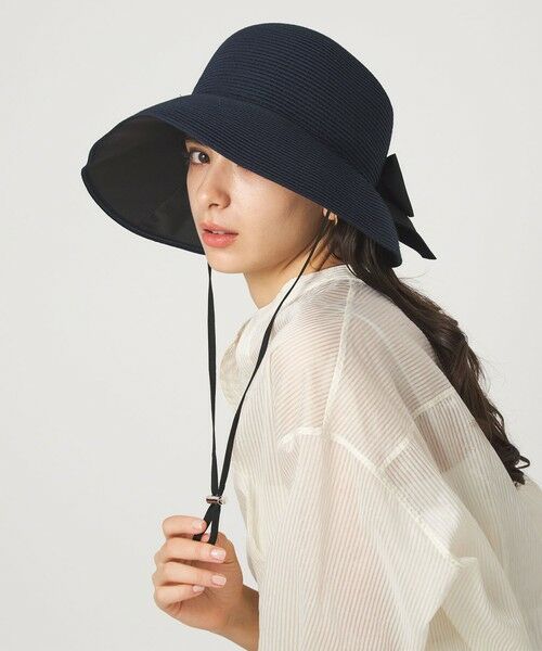green label relaxing / グリーンレーベル リラクシング ハット | 2WAY 遮光ブリム リボン ハット | 詳細14