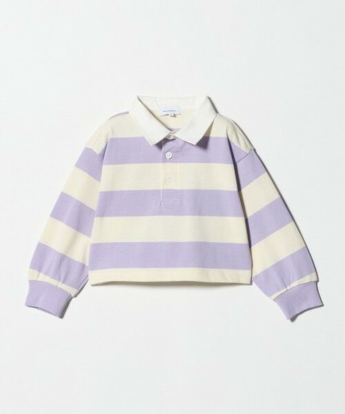 green label relaxing / グリーンレーベル リラクシング カットソー | ショート ラガーシャツ / キッズ  100cm-130cm（LILAC）