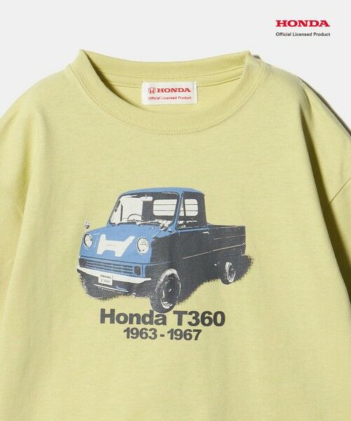 green label relaxing / グリーンレーベル リラクシング カットソー | 【別注】＜URBAMENT＞Honda ロングスリーブ Tシャツ / キッズ 100cm-130cm | 詳細7