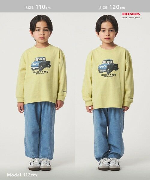 green label relaxing / グリーンレーベル リラクシング カットソー | 【別注】＜URBAMENT＞Honda ロングスリーブ Tシャツ / キッズ 100cm-130cm | 詳細3