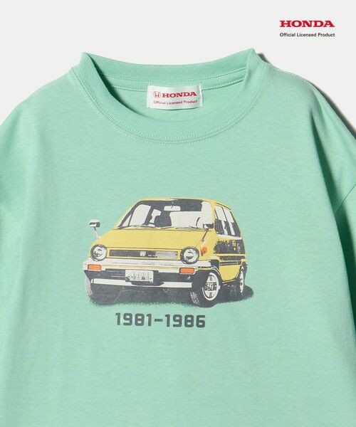 green label relaxing / グリーンレーベル リラクシング カットソー | 【別注】＜URBAMENT＞Honda ロングスリーブ Tシャツ / キッズ 100cm-130cm | 詳細13