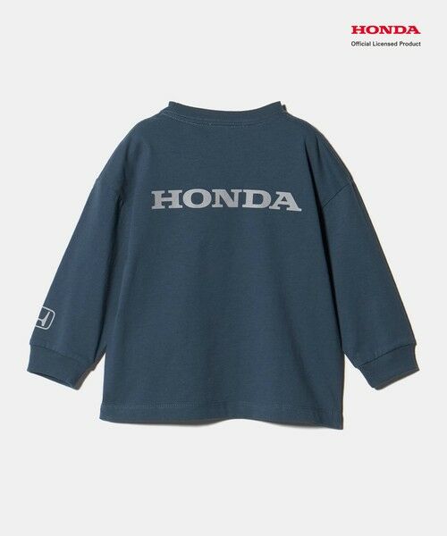 green label relaxing / グリーンレーベル リラクシング カットソー | 【別注】＜URBAMENT＞Honda ロングスリーブ Tシャツ / キッズ 100cm-130cm | 詳細15