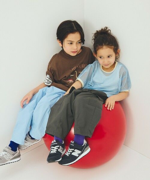 green label relaxing / グリーンレーベル リラクシング その他パンツ | 【スタメンシリーズ】タッサーカーゴパンツ / キッズ  100cm-160cm 撥水 UVカット | 詳細6