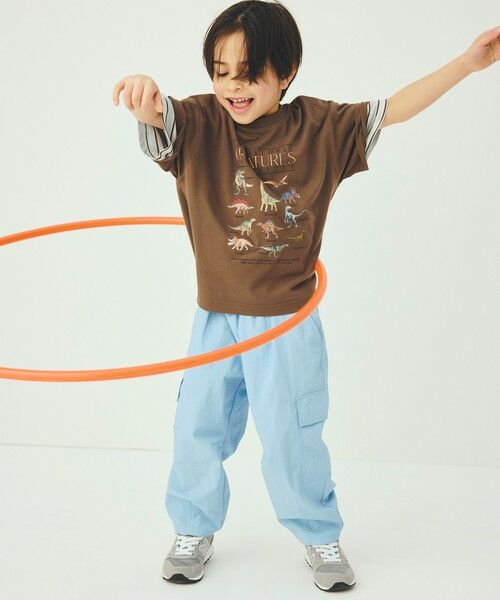 green label relaxing / グリーンレーベル リラクシング その他パンツ | 【スタメンシリーズ】タッサーカーゴパンツ / キッズ  100cm-160cm 撥水 UVカット | 詳細17