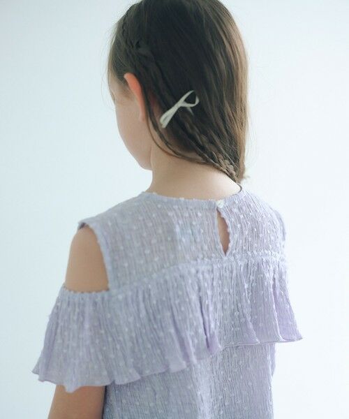 green label relaxing / グリーンレーベル リラクシング シャツ・ブラウス | 【COOL CHIC GIRLS STYLE】ラッフルショートスリーブ / キッズ  120cm-160cm | 詳細7