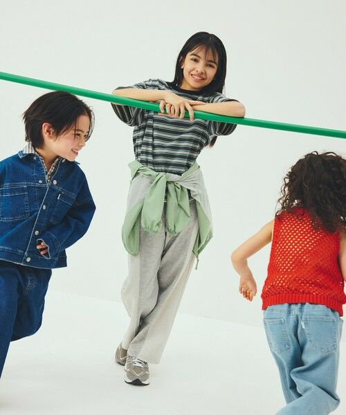 green label relaxing / グリーンレーベル リラクシング カットソー | 【スタメンシリーズ】ボーダーＴシャツ / キッズ  100cm-160cm | 詳細2