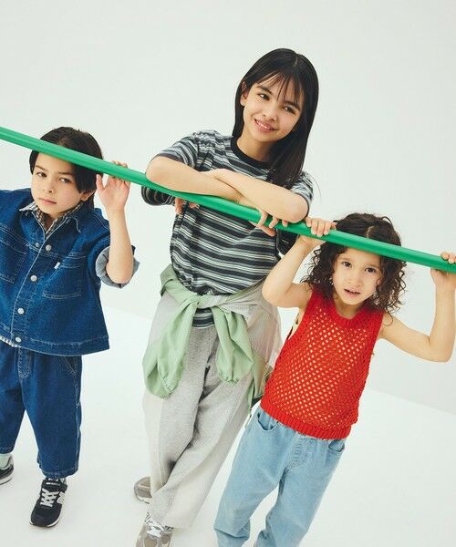 green label relaxing / グリーンレーベル リラクシング カットソー | 【スタメンシリーズ】ボーダーＴシャツ / キッズ  100cm-160cm | 詳細3