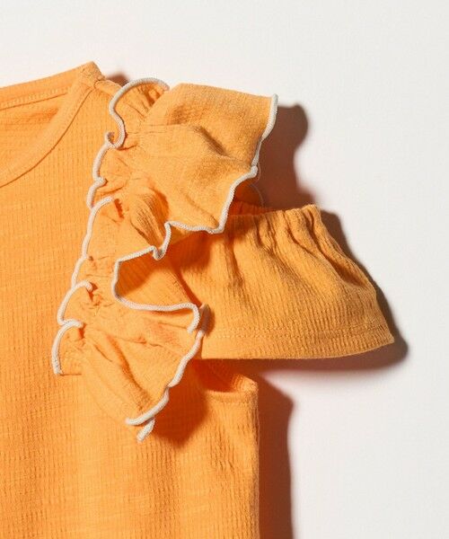 green label relaxing / グリーンレーベル リラクシング カットソー | ショルダースリット フリルTシャツ / キッズ  100cm-130cm | 詳細5