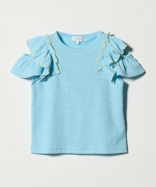 green label relaxing / グリーンレーベル リラクシング カットソー | ショルダースリット フリルTシャツ / キッズ  100cm-130cm | 詳細11