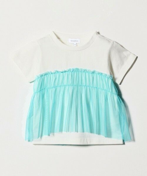 green label relaxing / グリーンレーベル リラクシング カットソー | 【スタメンシリーズ】チュールドッキング Tシャツ / キッズ  100cm-160cm UVカット 接触冷感  吸水速乾 | 詳細8