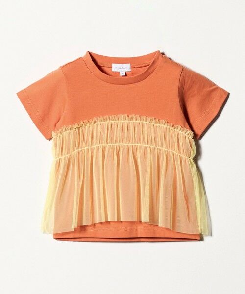 green label relaxing / グリーンレーベル リラクシング カットソー | 【スタメンシリーズ】チュールドッキング Tシャツ / キッズ  100cm-160cm UVカット 接触冷感  吸水速乾 | 詳細13