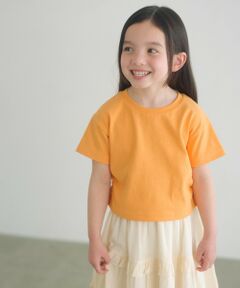 green label relaxing / グリーンレーベル リラクシング カットソー | 【WEB限定】サイドギャザー チビ Tシャツ 100cm-160cm