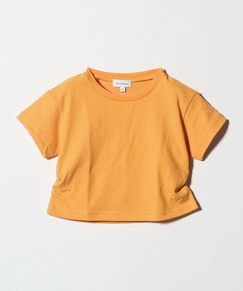 green label relaxing / グリーンレーベル リラクシング カットソー | 【WEB限定】サイドギャザー チビ Tシャツ 100cm-160cm | 詳細1