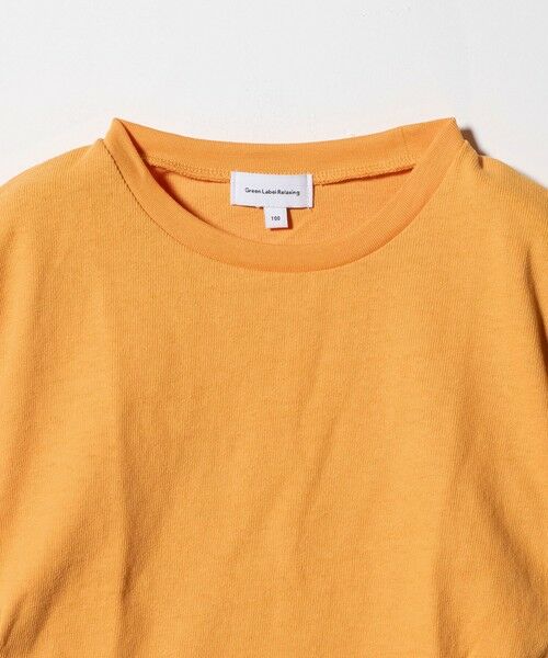 green label relaxing / グリーンレーベル リラクシング カットソー | 【WEB限定】サイドギャザー チビ Tシャツ 100cm-160cm | 詳細2