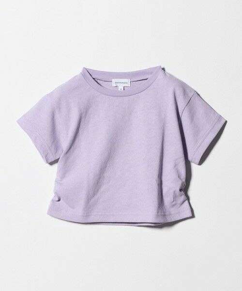 green label relaxing / グリーンレーベル リラクシング カットソー | 【WEB限定】サイドギャザー チビ Tシャツ 100cm-160cm | 詳細17