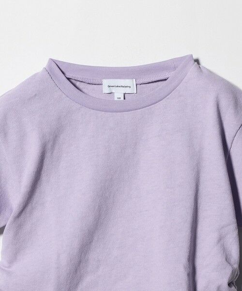 green label relaxing / グリーンレーベル リラクシング カットソー | 【WEB限定】サイドギャザー チビ Tシャツ 100cm-160cm | 詳細28