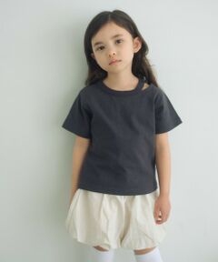 green label relaxing / グリーンレーベル リラクシング カットソー | 【WEB限定】ネック スリットTシャツ 100cm-160cm
