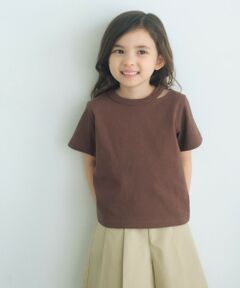 green label relaxing / グリーンレーベル リラクシング カットソー | 【WEB限定】ネック スリットTシャツ 100cm-160cm