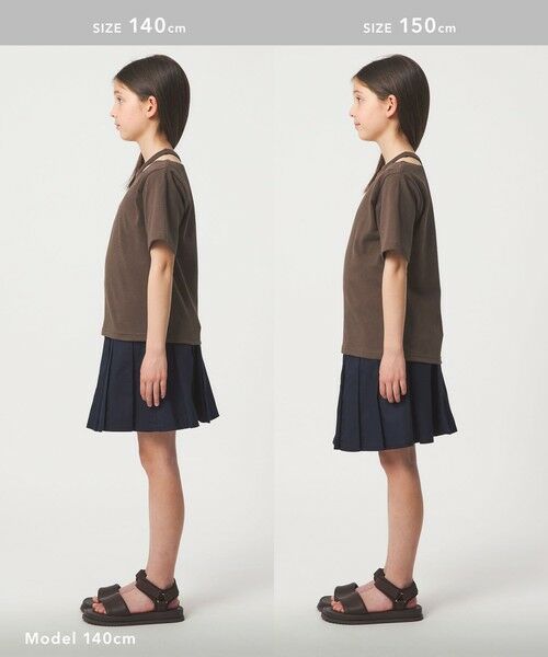 green label relaxing / グリーンレーベル リラクシング カットソー | 【WEB限定】ネック スリットTシャツ 100cm-160cm | 詳細10