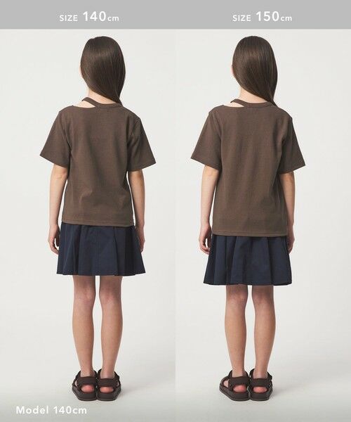 green label relaxing / グリーンレーベル リラクシング カットソー | 【WEB限定】ネック スリットTシャツ 100cm-160cm | 詳細11