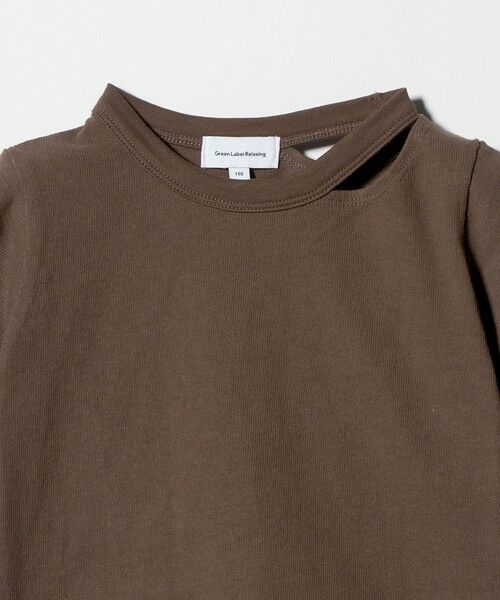 green label relaxing / グリーンレーベル リラクシング カットソー | 【WEB限定】ネック スリットTシャツ 100cm-160cm | 詳細9