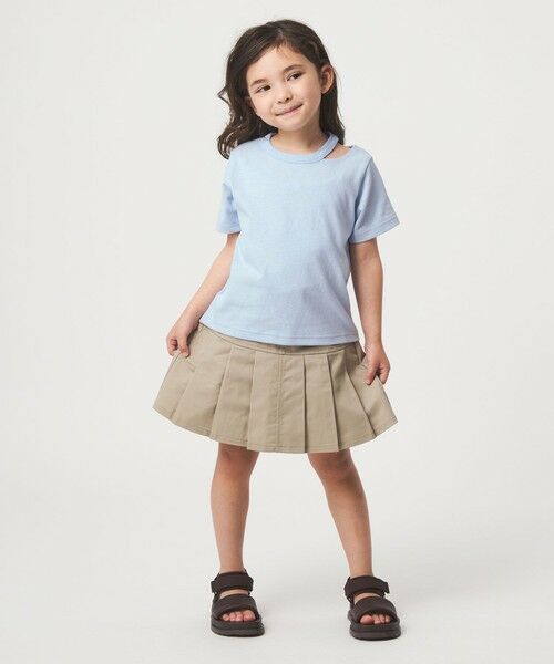 green label relaxing / グリーンレーベル リラクシング カットソー | 【WEB限定】ネック スリットTシャツ 100cm-160cm | 詳細24