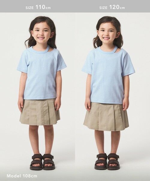 green label relaxing / グリーンレーベル リラクシング カットソー | 【WEB限定】ネック スリットTシャツ 100cm-160cm | 詳細25