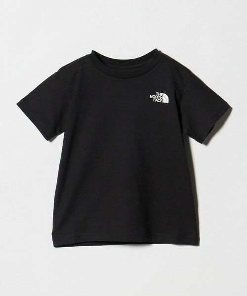 green label relaxing / グリーンレーベル リラクシング カットソー | ＜THE NORTH FACE＞ショートスリーブ バックスクエア ロゴTシャツ / キッズ  110cm-120cm（BLACK）
