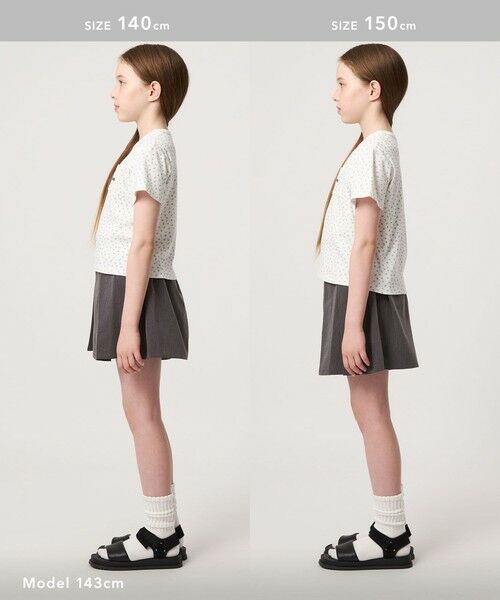 green label relaxing / グリーンレーベル リラクシング カットソー | 【COOL CHIC GIRLS STYLE】小花柄 Tシャツ / キッズ  120cm-160cm | 詳細8