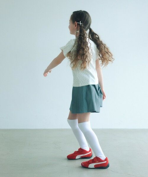 green label relaxing / グリーンレーベル リラクシング ショート・ハーフ・半端丈パンツ | 【COOL CHIC GIRLS STYLE】プリーツ スカパン / キッズ  120cm-160cm | 詳細1